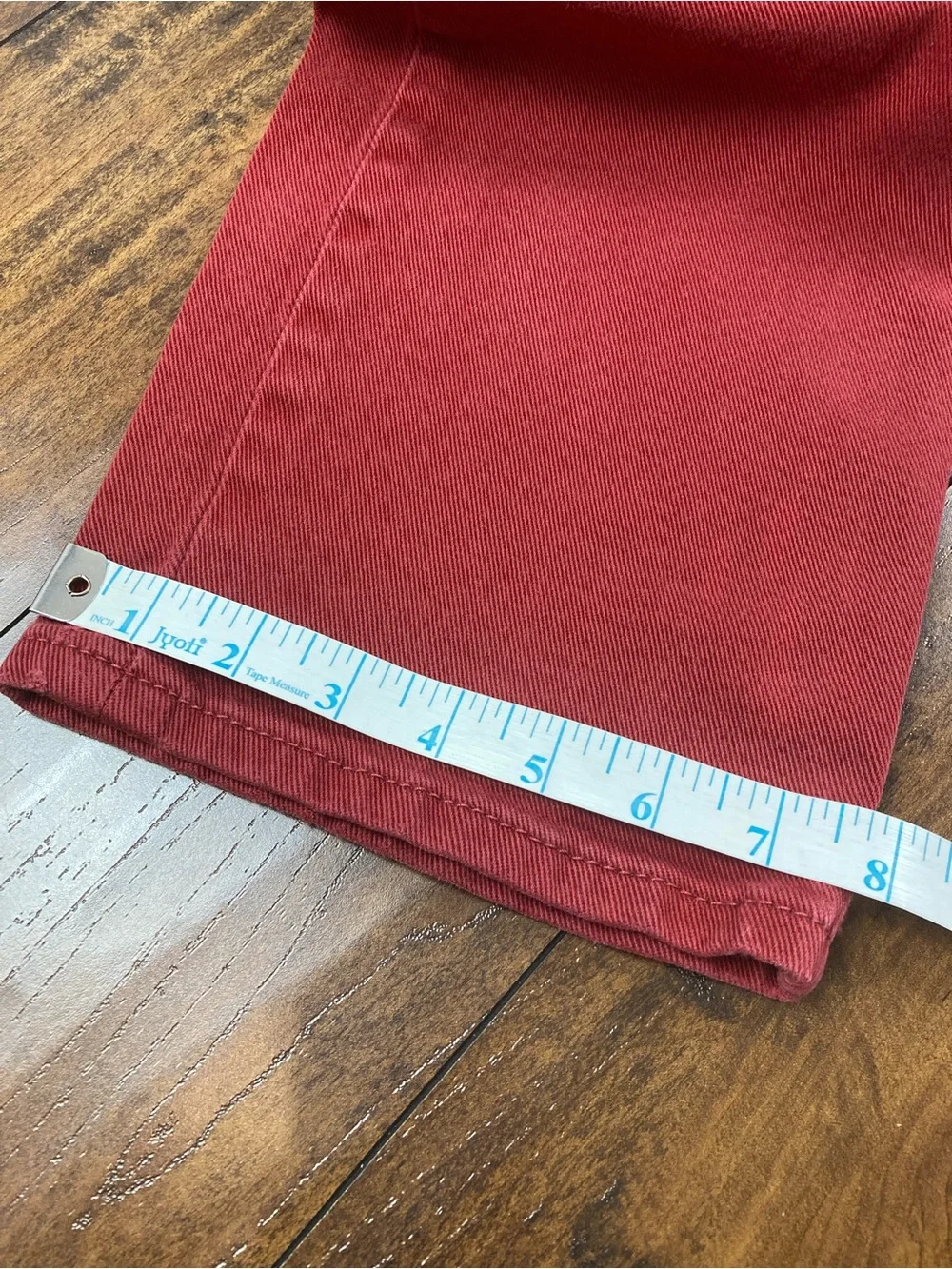 LEVI’S 514 Men’s Jeans Red Stretch Straight Leg White Tab Size 32 x 34